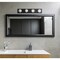 Westinghouse Fixture Wall 100W 4-Light Bath Bar, Matte Black No Shade 6117600 - alternate 5
